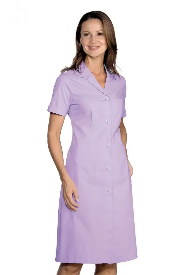 Short-Sleeve Collared Button-Front Coat