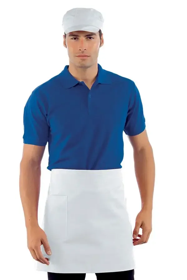 White Men’s Waiter’s Apron with Pocket