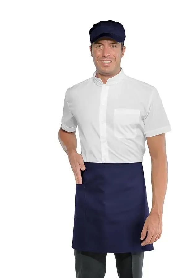 Navy Café and Restaurant Apron with Pocket