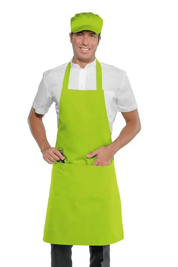 Green Bib Waiter’s Apron with Pocket – Branded Apron
