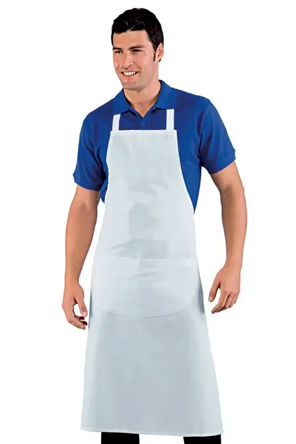 White PVC Waterproof Kitchen Apron