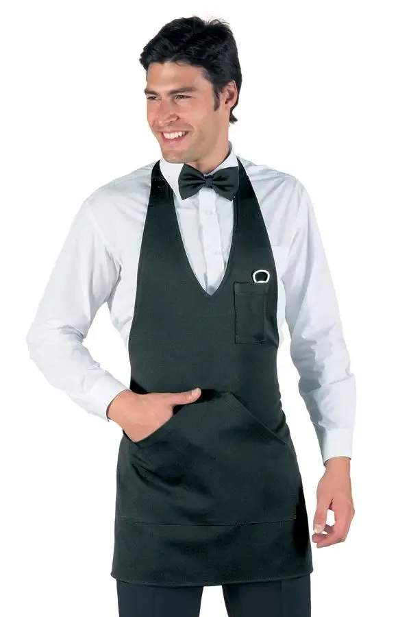 Men’s Work Apron with Pockets – Men’s Over-the-Head Waiter Apron