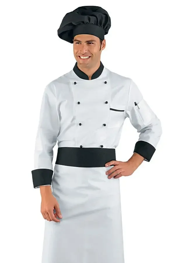 White Chef Apron and Chef Jacket