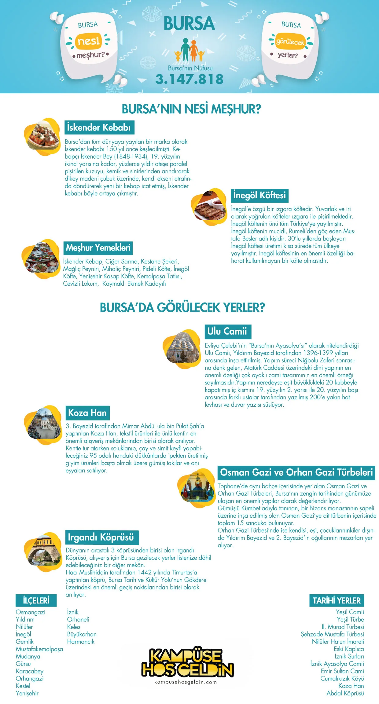 Bursa nesi meşhur? — infografik