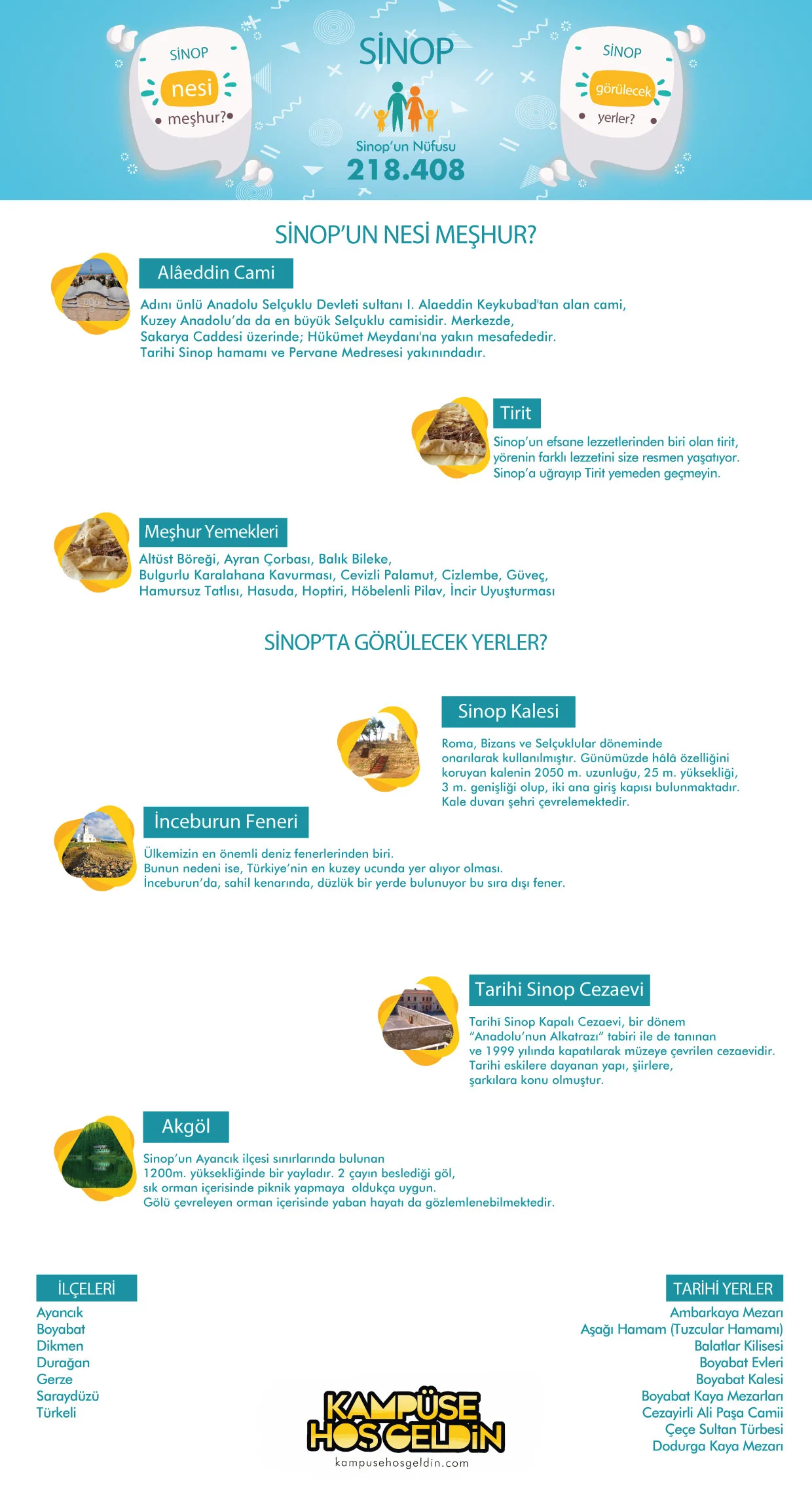 Sinop nesi meşhur? — infografik
