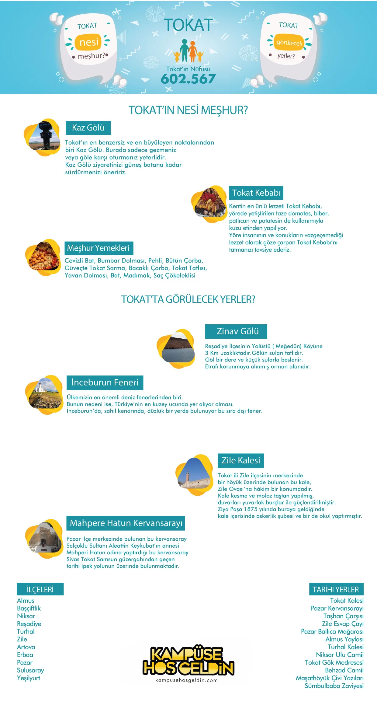 Tokat nesi meşhur? — infografik