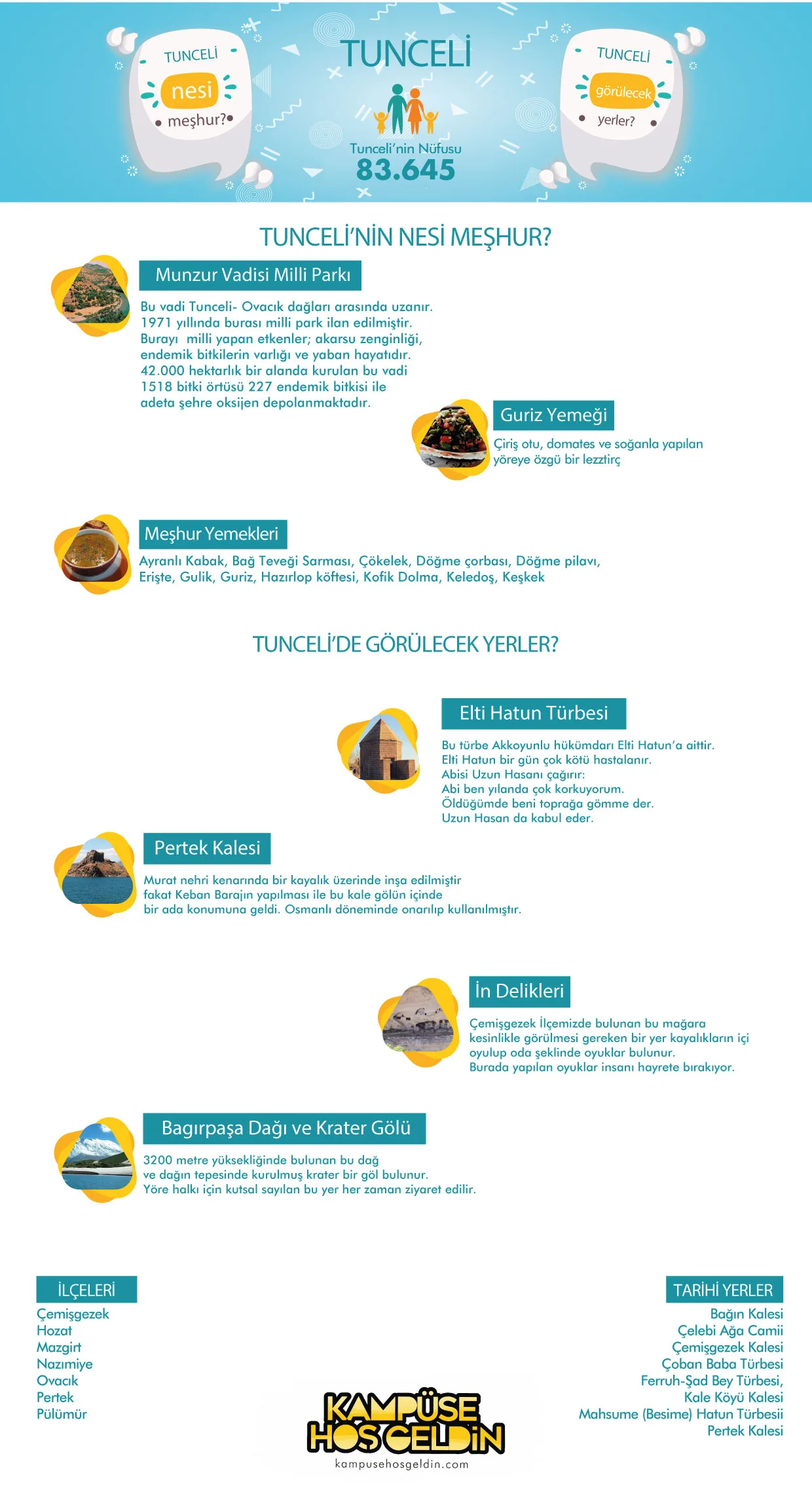 Tunceli nesi meşhur? — infografik