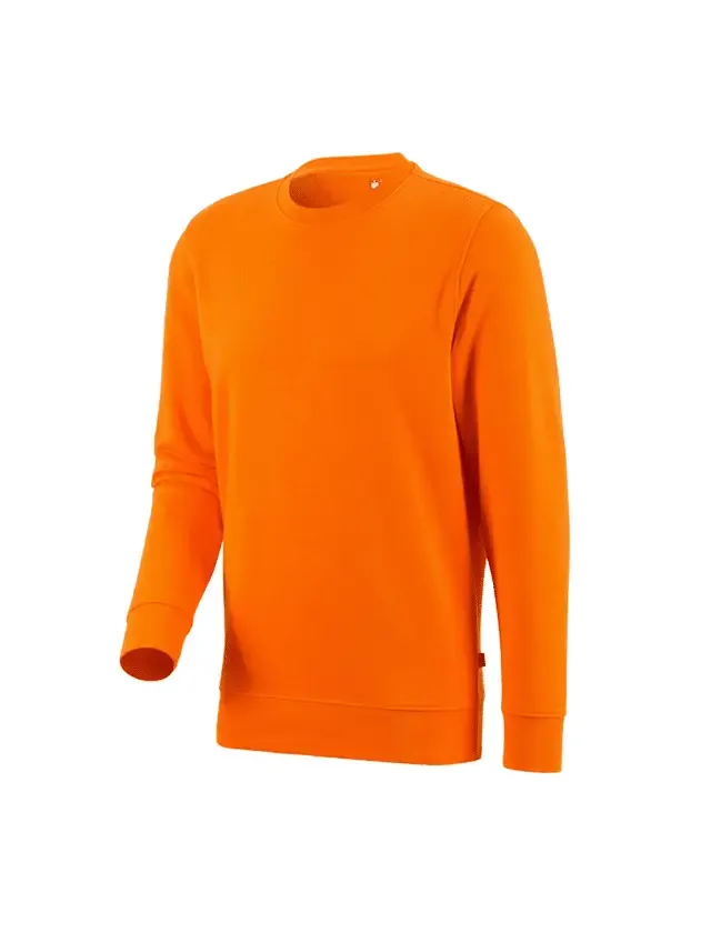Turuncu Logo Baskılı İş Sweatshirt-Orange Logo Printed Work Sweatshirt