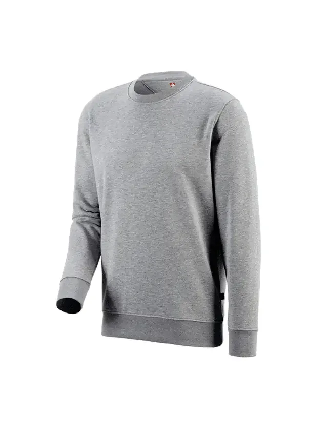 İş Sweatshirtü - Gri Melanj