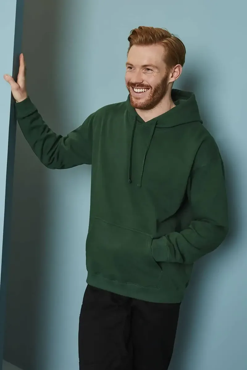 Yeşil Renk Kapüşonlu Sweatshirt