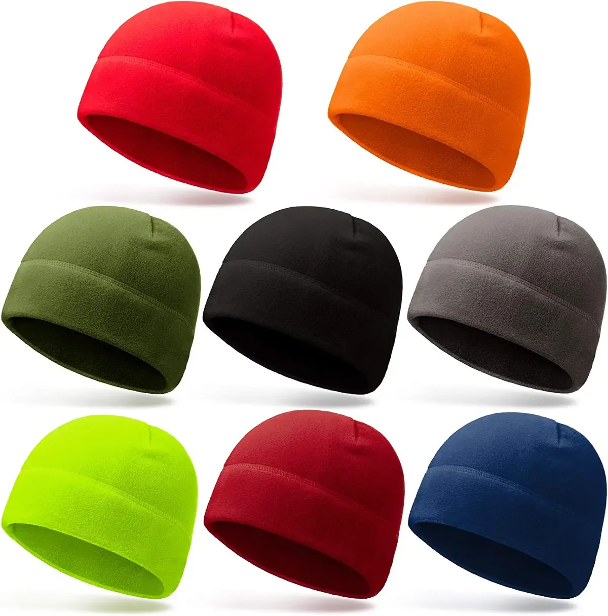 Navy, Red, Black, Grey Fleece Work Beanie