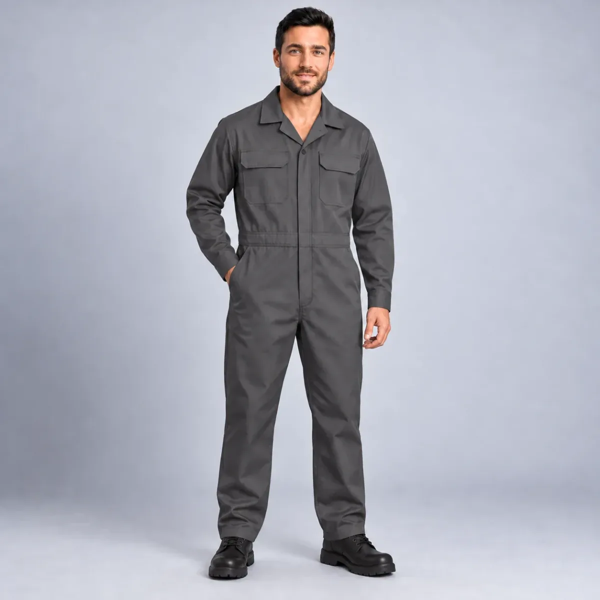 Long-Sleeved Work Coverall — Boiler Suit, Customised with Your Logo