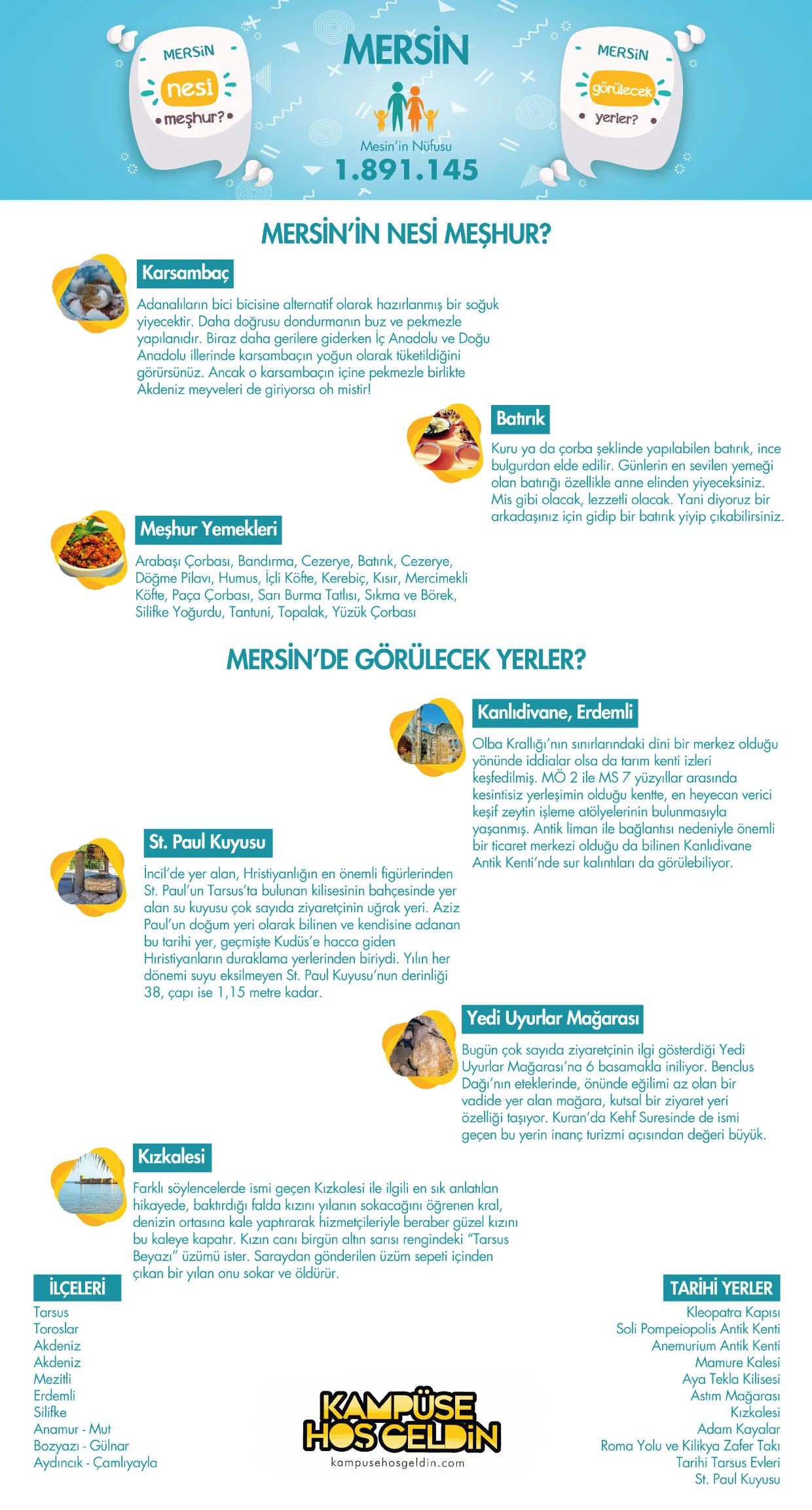 Mersin nesi meşhur? — infografik