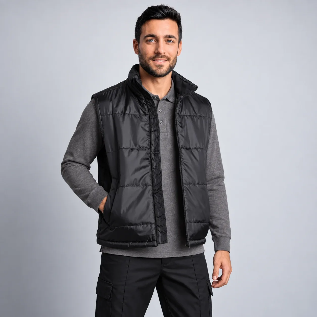 Padded Work Gilet with Side Pockets